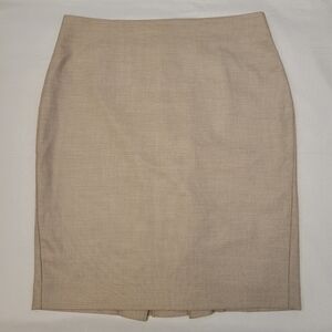 Ann Taylor Pencil Skirt With Pleated Back Size 8P